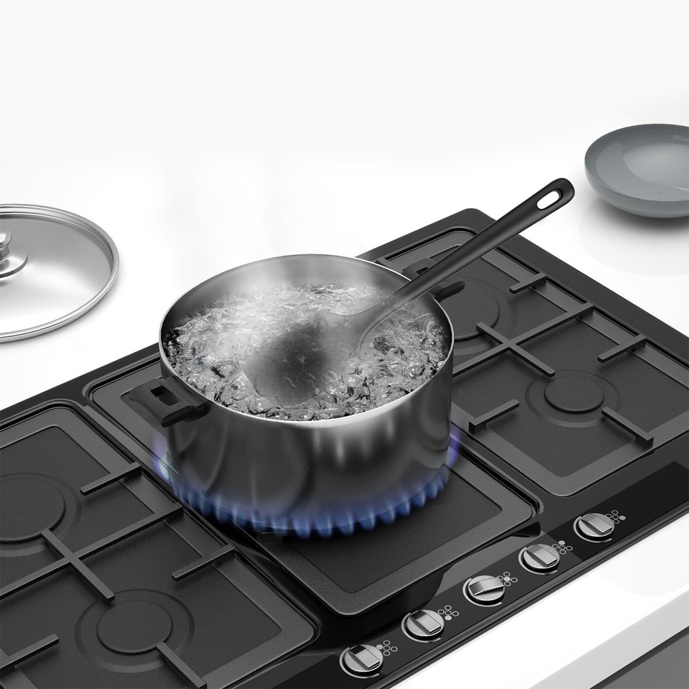 Nonstick Cookware Spatulas, 3Pcs, Grade, Black