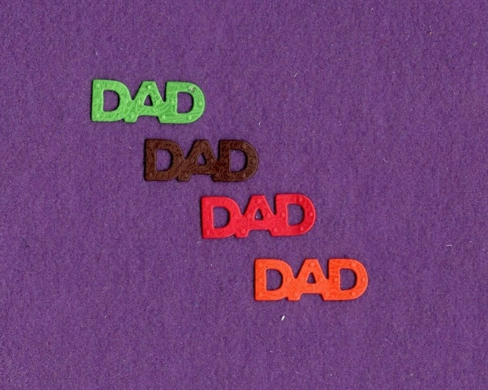 DAD # 4 best die cuts scrapbook cards
