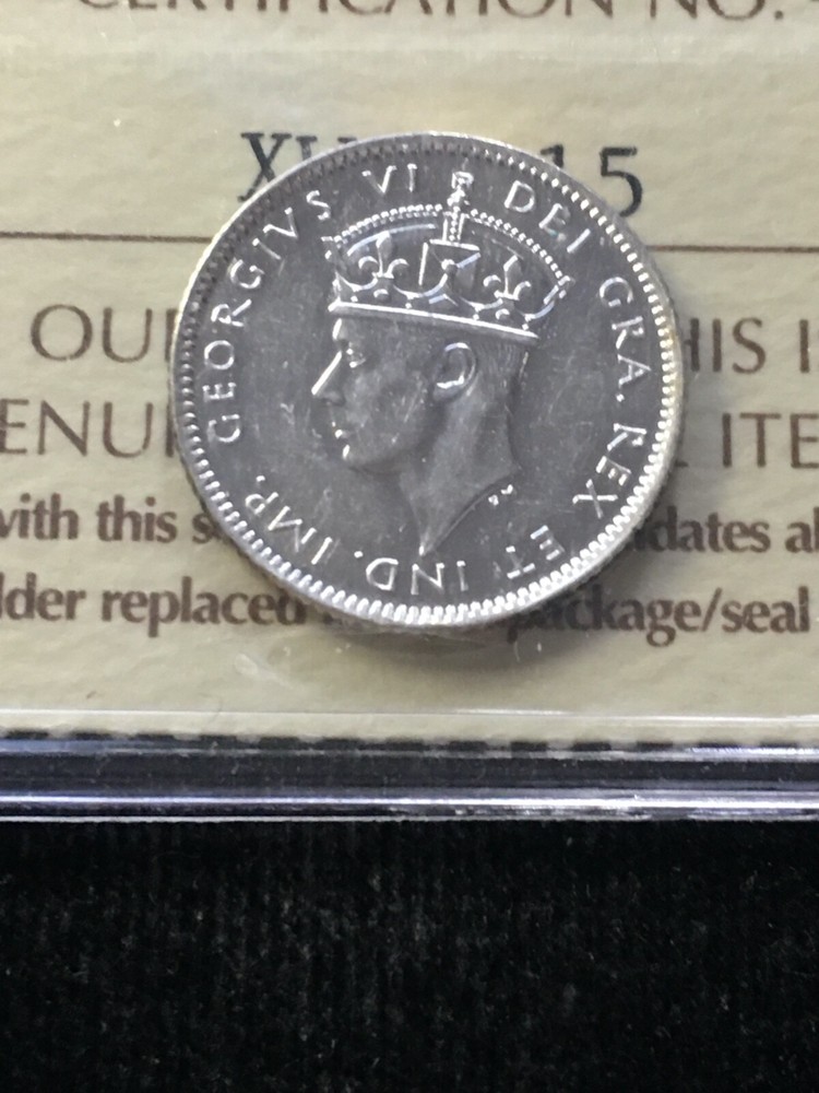 1945C ICCS Graded, Newfoundland, ¢10 Cent**MS-60**