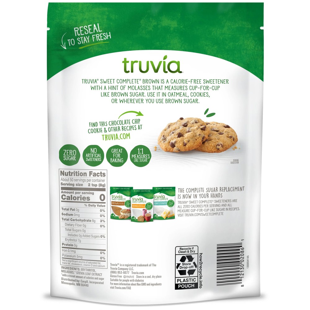 14 oz Stevia Brown Sugar Substitute Bag