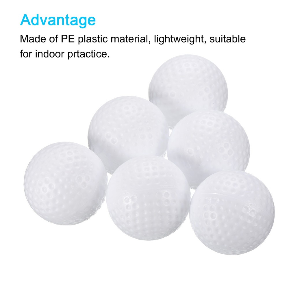 16 Pack Golf Practice Ball Plastic 41mm Hollow Flight Training White