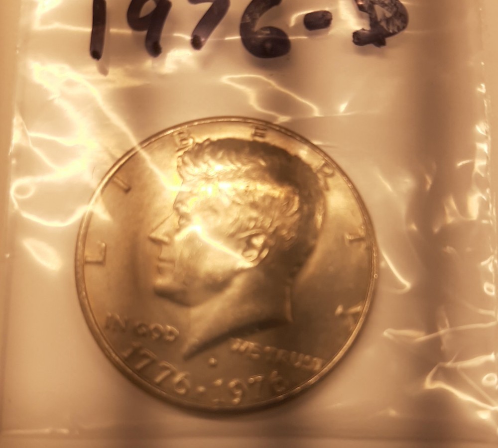 1976-D Kennedy Half Dollar, Circulated but NICE !