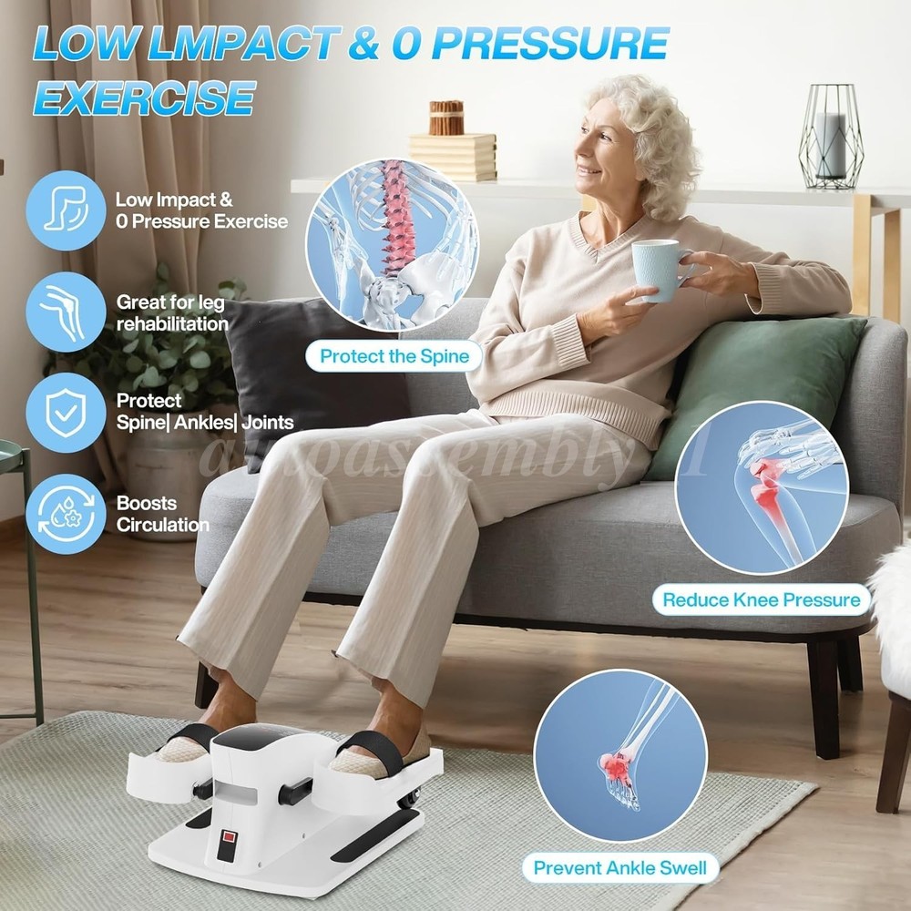 Ellipse Electric Elliptical Machine Under Desk Leg Exerciser Fully Assembled LCD