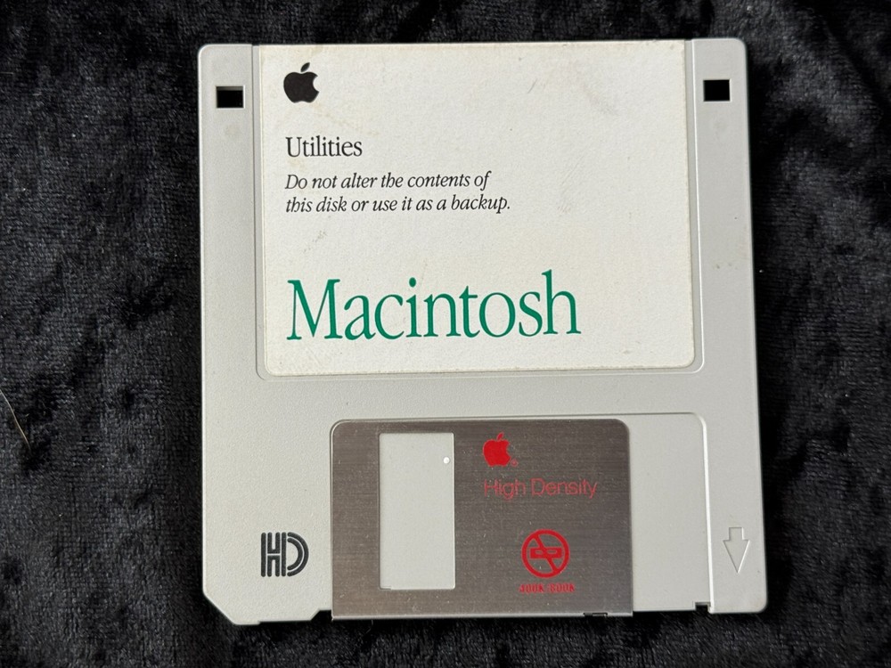 Apple Macintosh Utilities 3.5 Media Disk