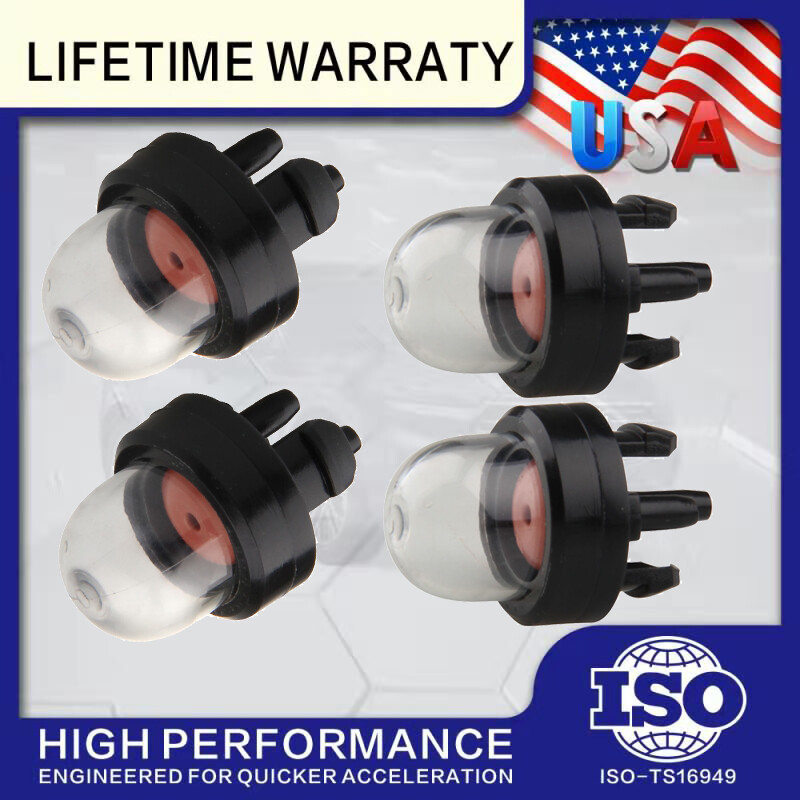 4 Packs Primer Bulb Pump Bulbs for Homelite Echo Stihl Poulan Craftsman chainsaw