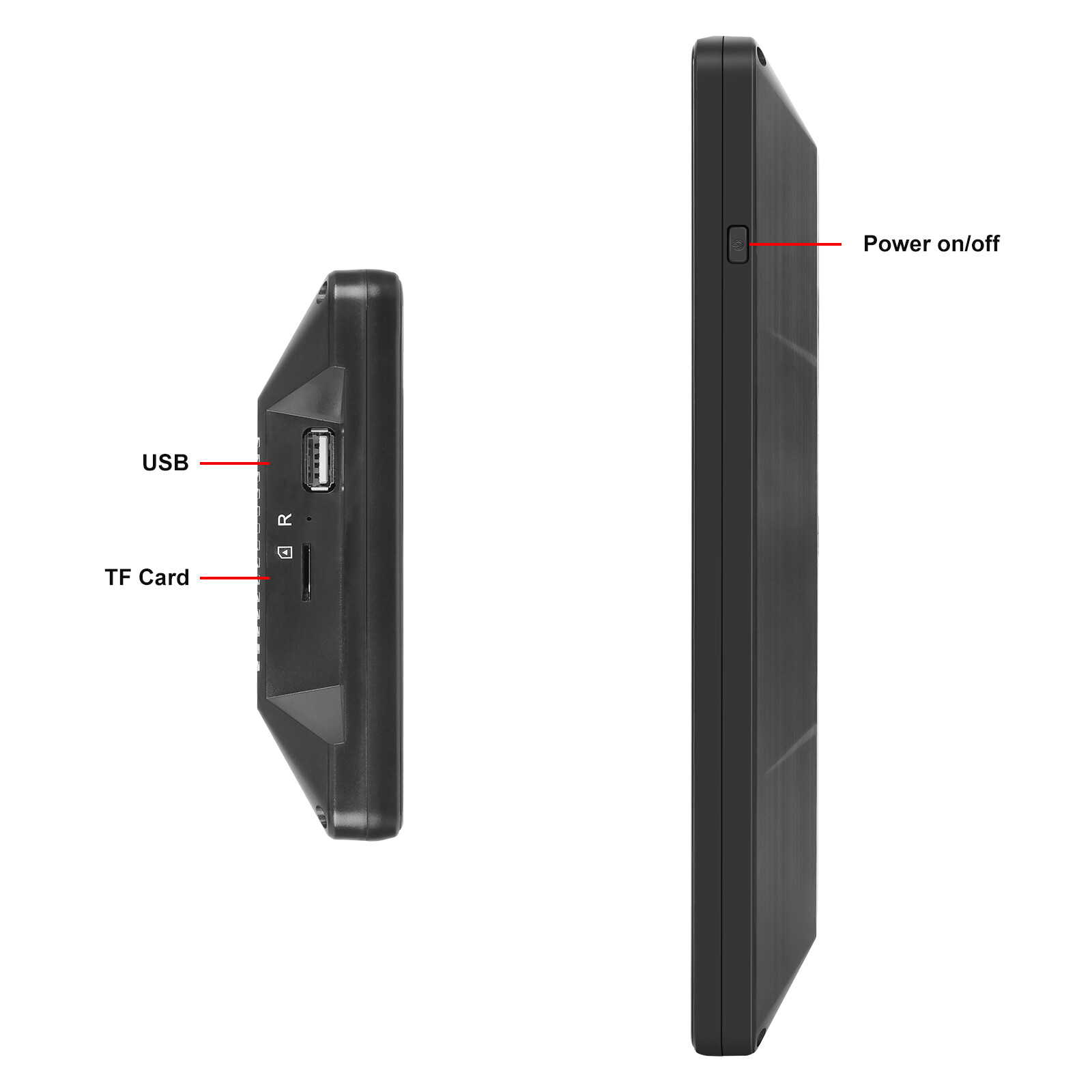 10.36" Monitor R & L Side Electronic Rear View Mirror Camera Smart Screen Player