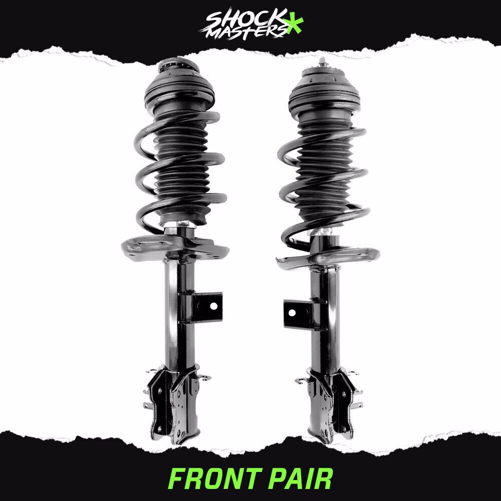 Front Pair Complete Struts Spring Assemblies for 2012-2017 Fiat 500