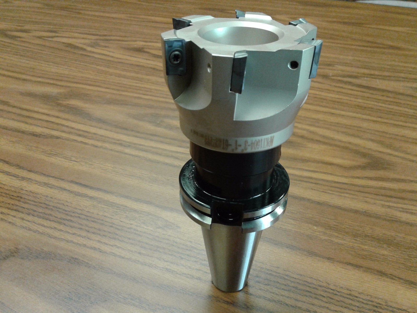 3" 90 degree indexable face shell mill,face milling cutter APKT w. CAT40 arbor