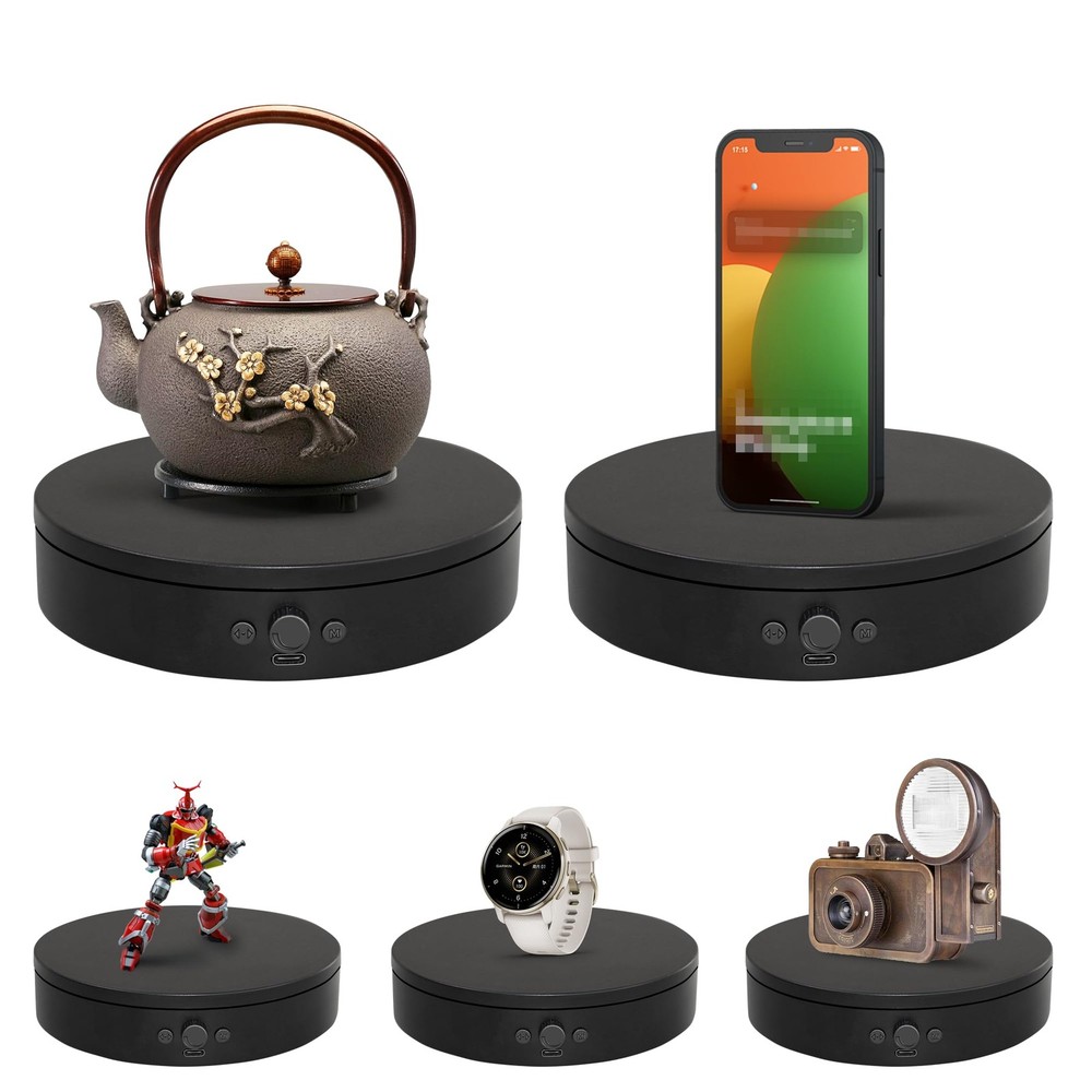 Rotating Display Stand,360° Silent Spinning Display Stand,Speed-adjustable Ro...