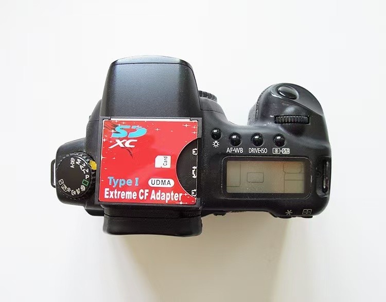 SD SDHC SDXC to CF Type I Compact Flash Memory Card Extreme Adapter Reader