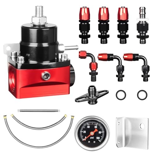 Fuel Pressure Regulator, 30-70PSI 6AN EFI Bypass Return Adjustable