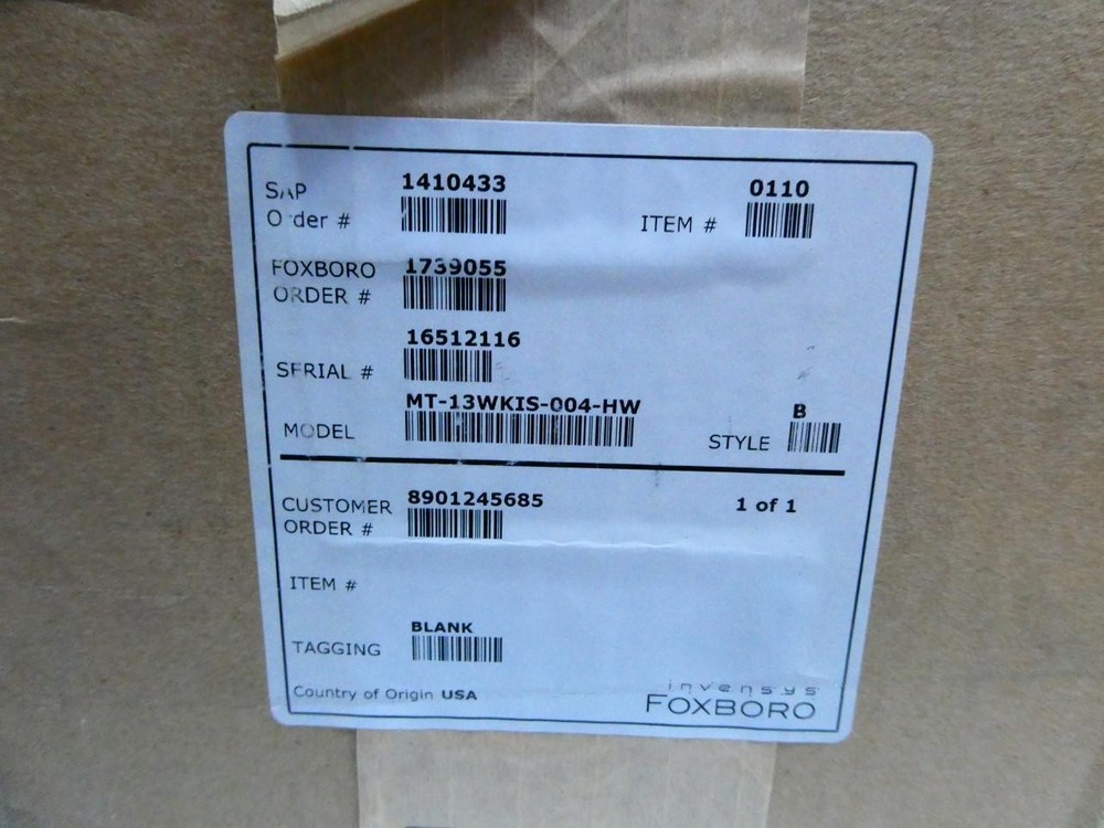 Foxboro MT-13WKIS-004-HW Temperature/humidity Sensor