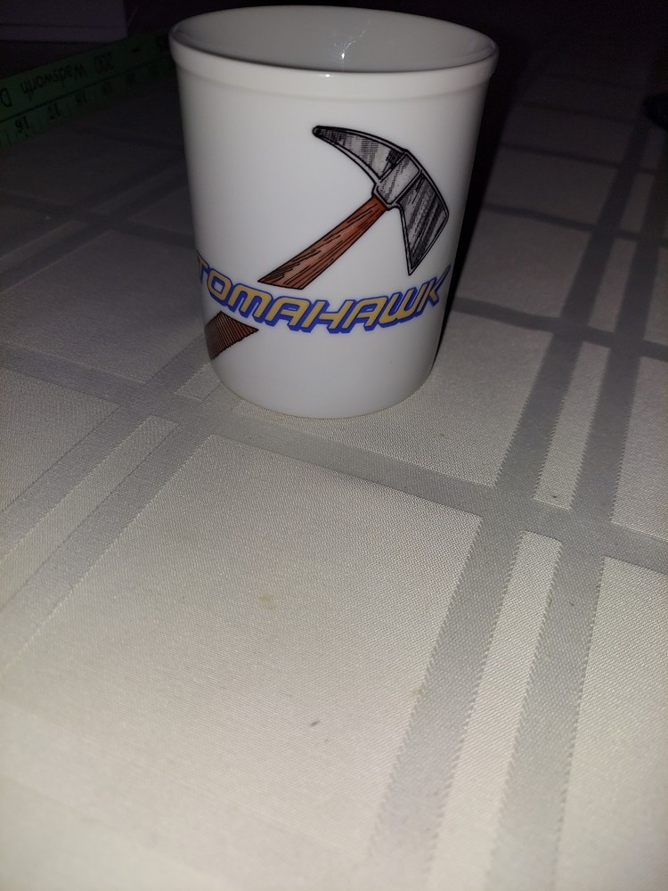 Vintage Tomahawk General Dynamics, Ceramic Coffee Mug Cup Hatchet Axe Throwing