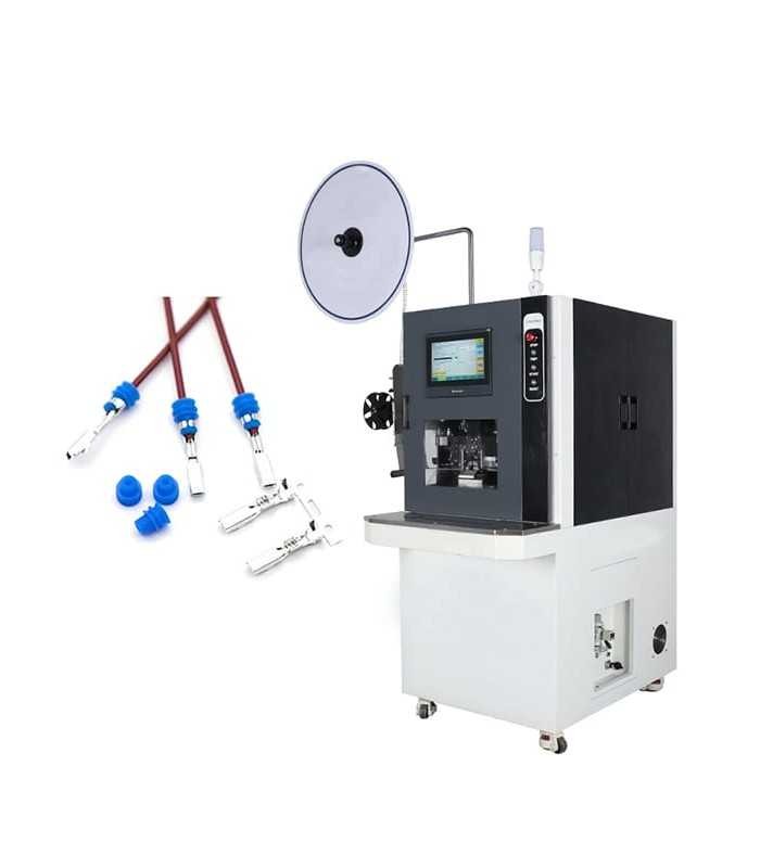 Semi-automatic crimping machine for waterproof terminals