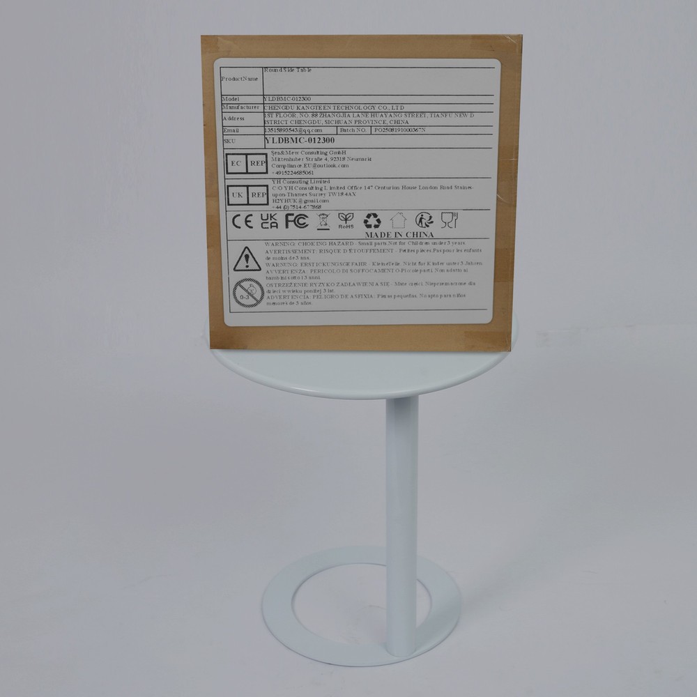 Modern Iron Side Table, Round Side Table,Freestanding Modern Coffee Table