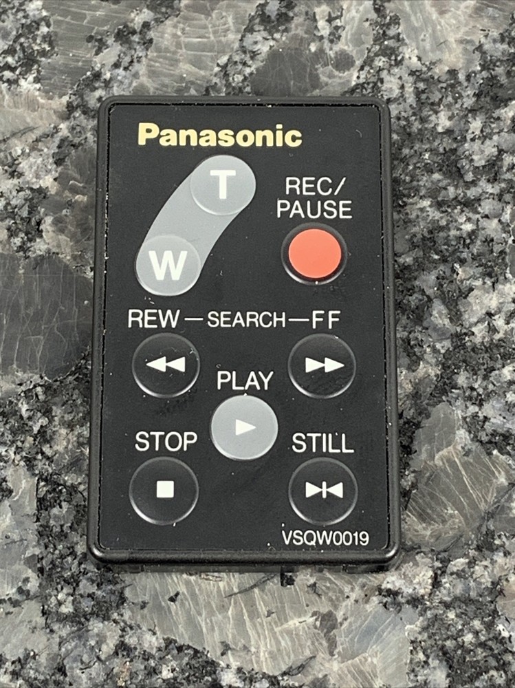 Panasonic VSQW0019 Camcorder Wireless Remote Control MINT