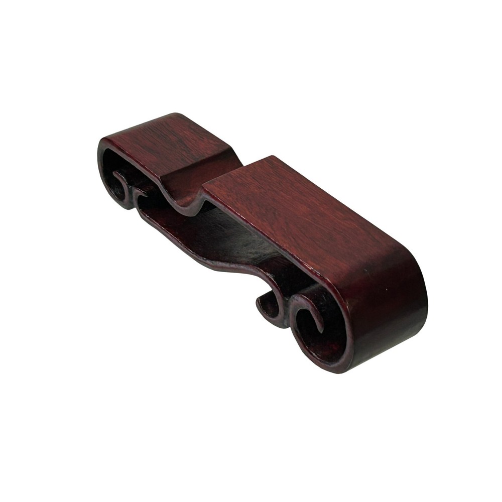 5.25" Reddish Brown Wood Straight Scroll Rectangular Stand Riser Easel st1083