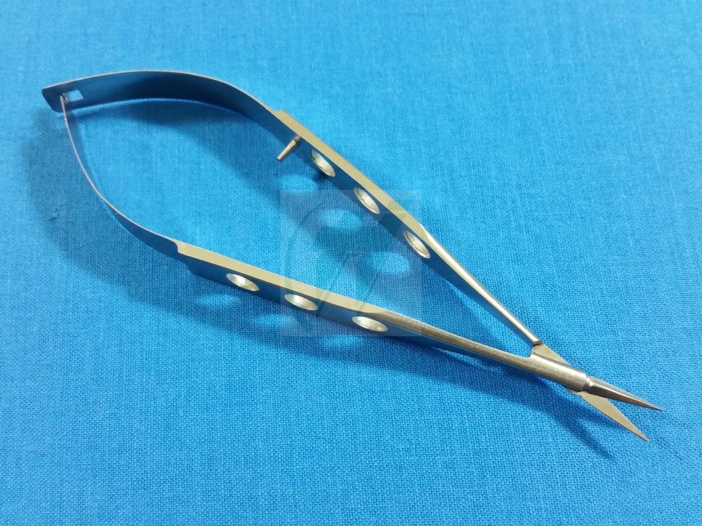 PREMIUM GRADE PACIVATED MCPHERSON VANNAS MICRO SCISSORS 10MM BLADE 4" STRAIGHT
