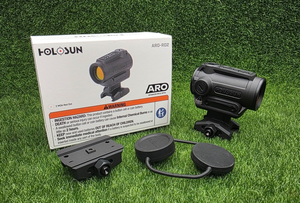 Holosun ARO Red Dot 2-MOA Dot 22MM Reflex Optic Dot Sight, Black - ARO-RD2