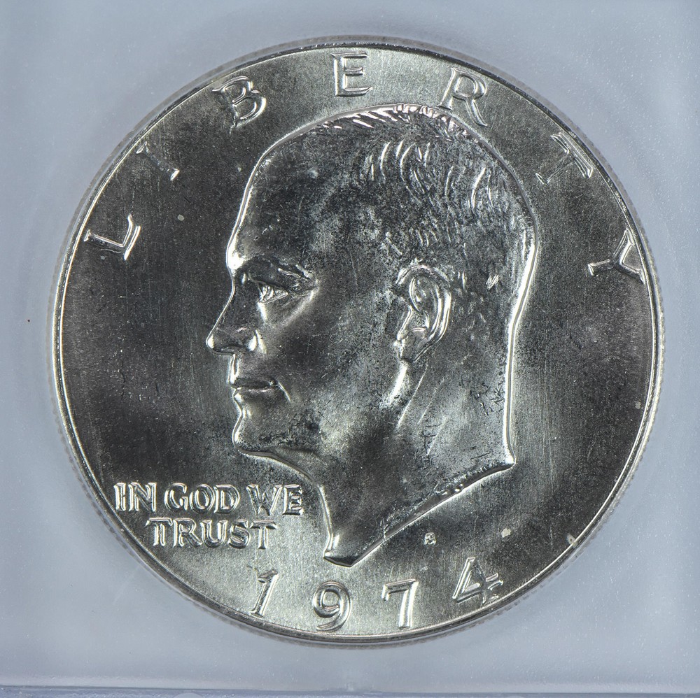 1974-S Eisenhower $1 Silver 40% MS67 ICG