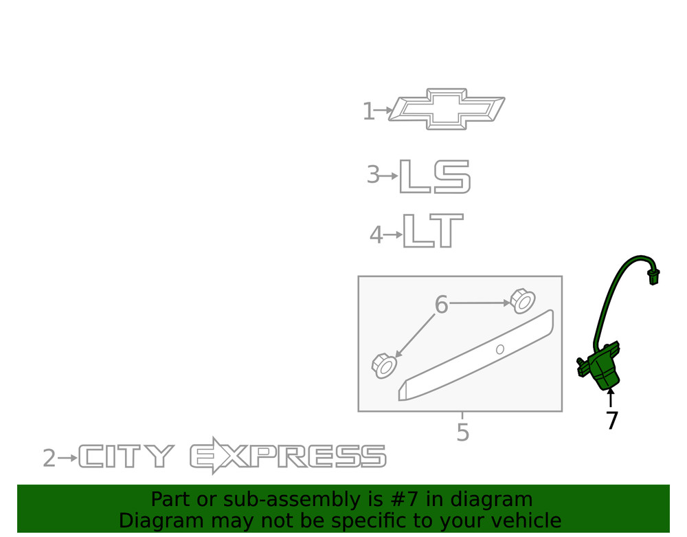 Genuine GM Rearview Camera 19318092