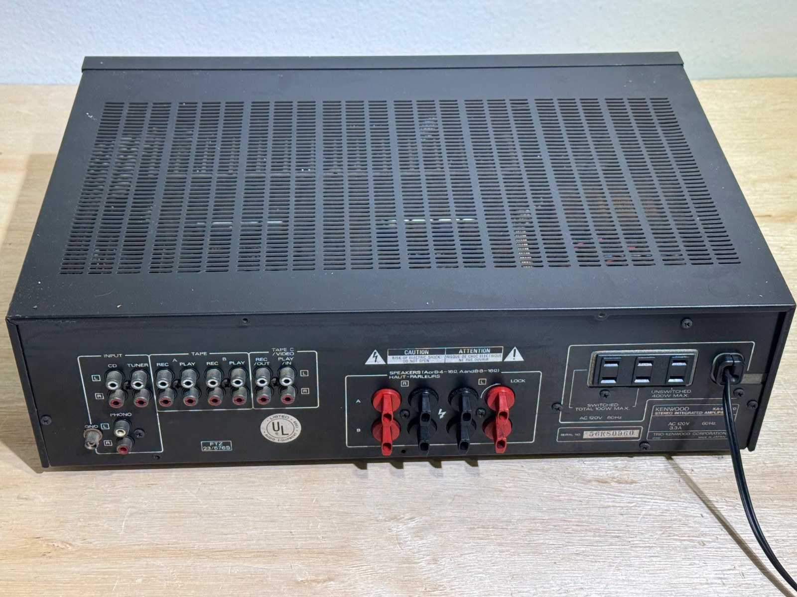 Kenwood KA-880SD Stereo Integrated Amplifier | JAPAN | No Power | Sold AS-IS