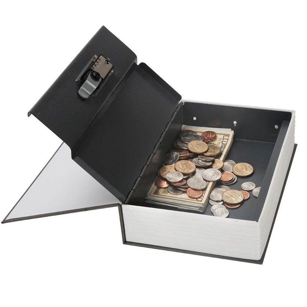 Combination Lock Book Safe Decaller Hidden Safe in Dictionary Shape Large Size