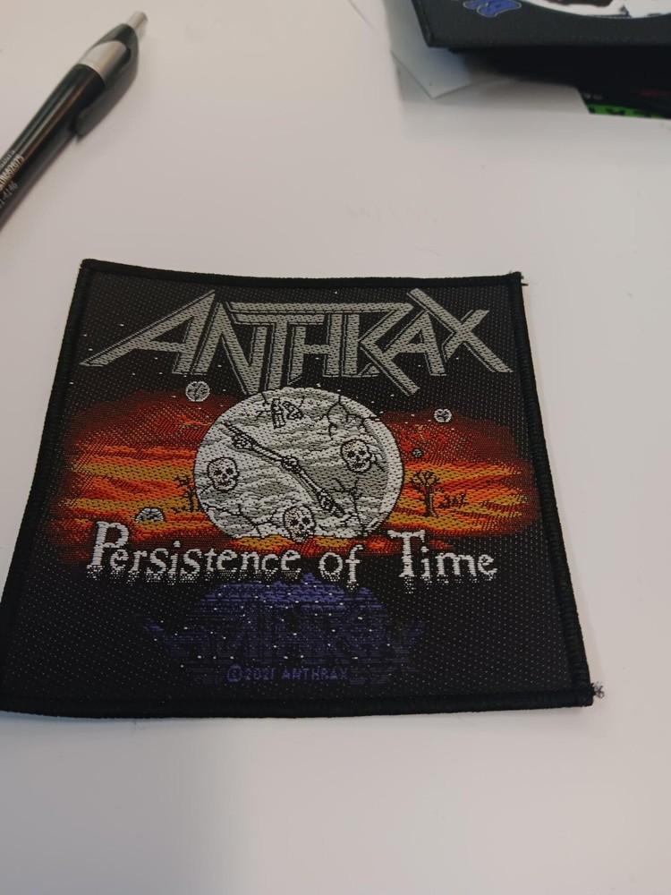 ANTHRAX PATCH NEW  VINTAGE  COLLECTABLE WOVEN ENGLISH IMPORT