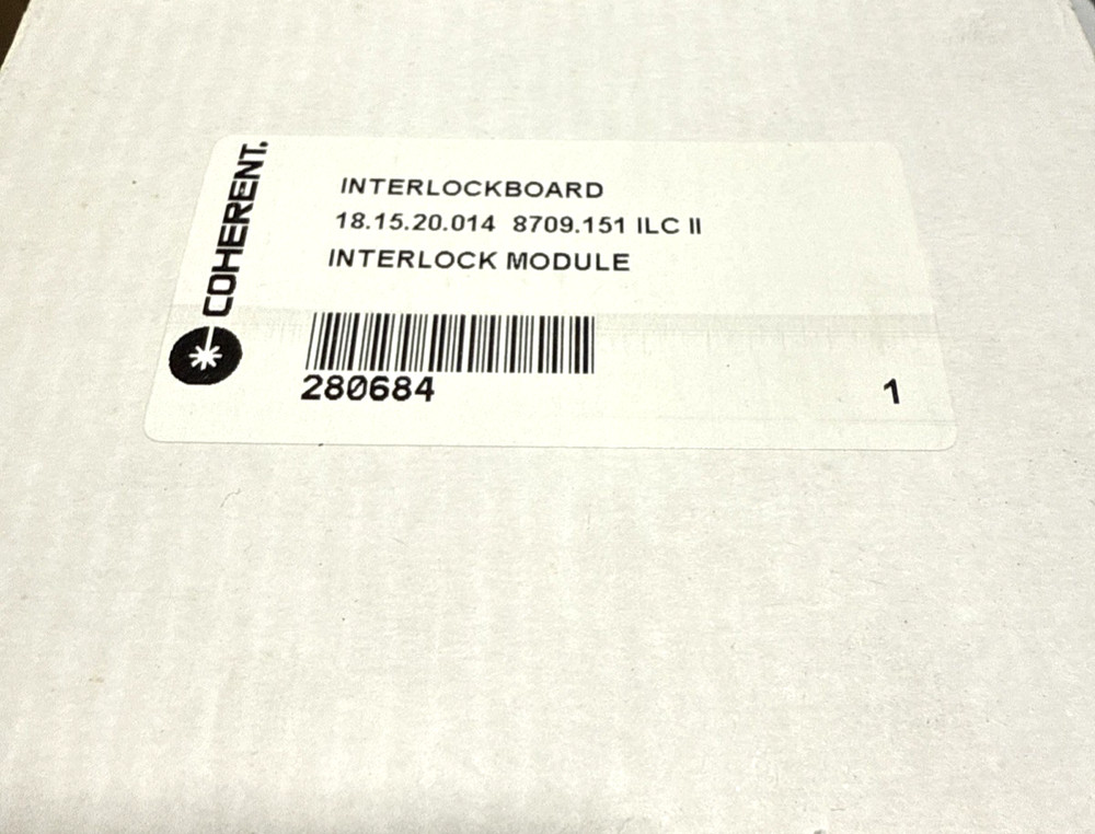 Coherent Lambda Laser Interlock Module Power 280684 (GENUINE OEM) *NEW*