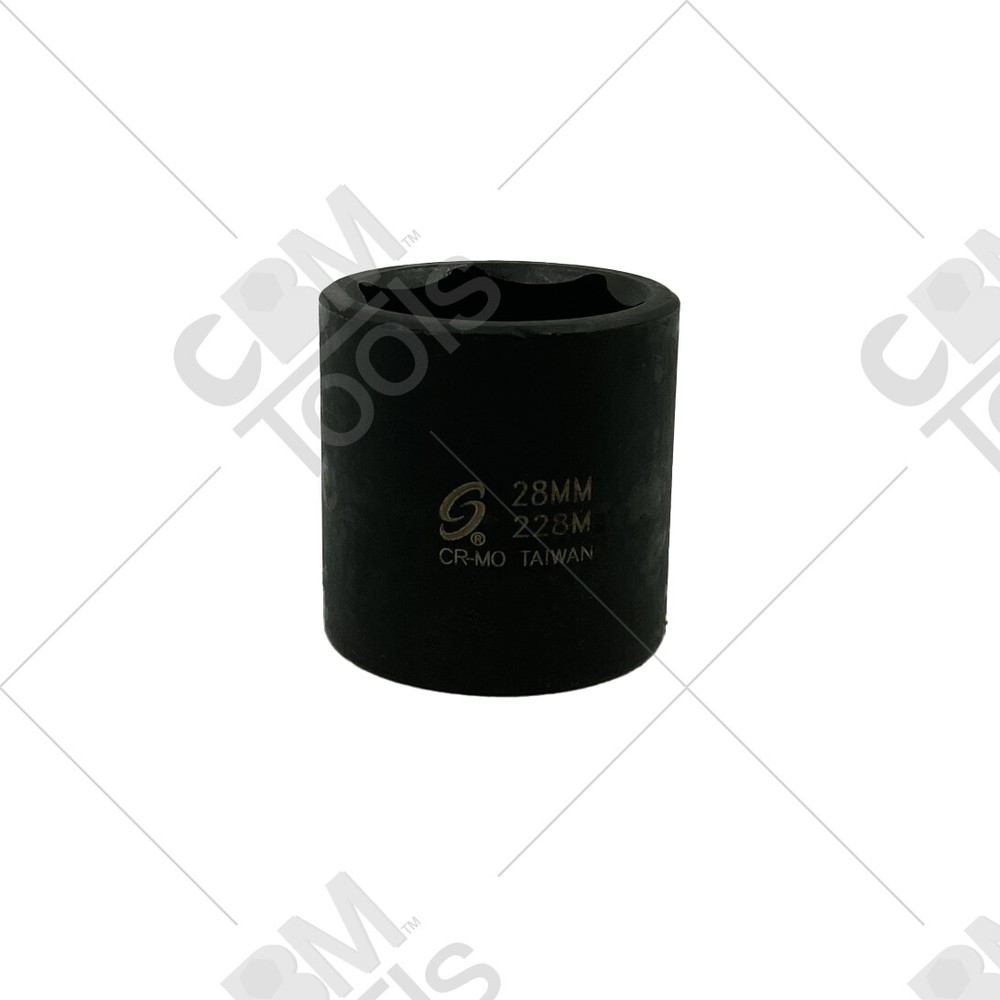Sunex 228M 1/2" Drive 6 Point 28mm Impact Socket