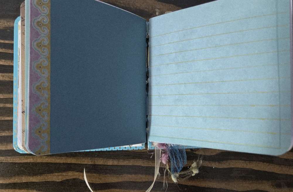 Handmade Teal Hardcover Journal Upcycled Book