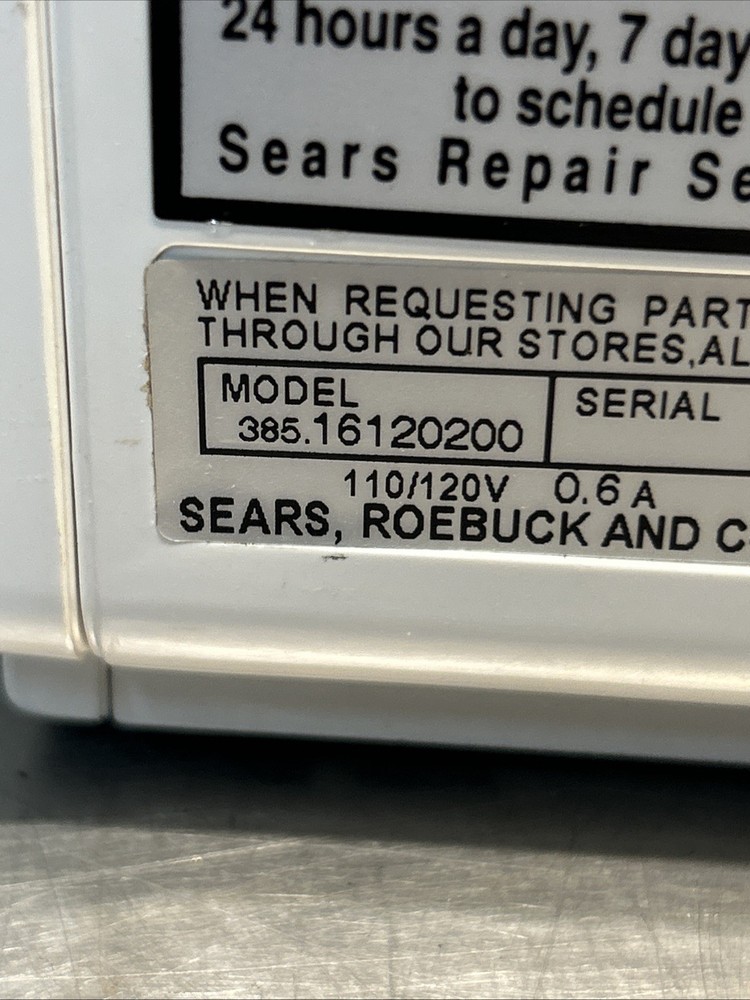 Kenmore 385.16120200 Electeic Sewing Machine