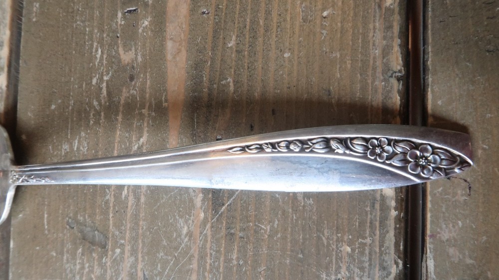 Vintage STARLIGHT by Wm Rogers 8.75" Cold Meat Fork