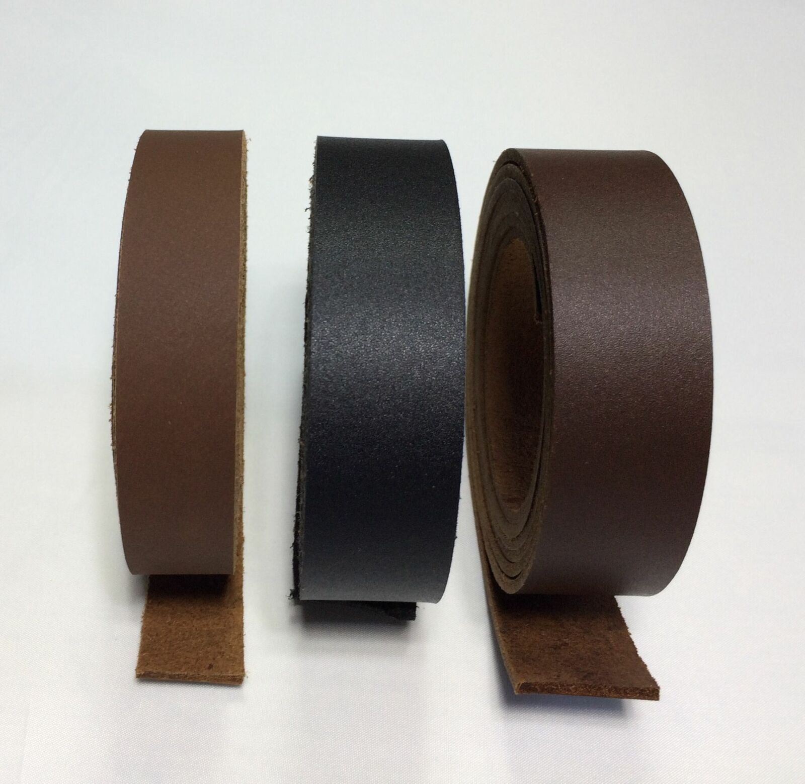 5-6 oz. Chrome Tanned Genuine Leather Strip Strap Blank 60 inches Plus 8 Widths