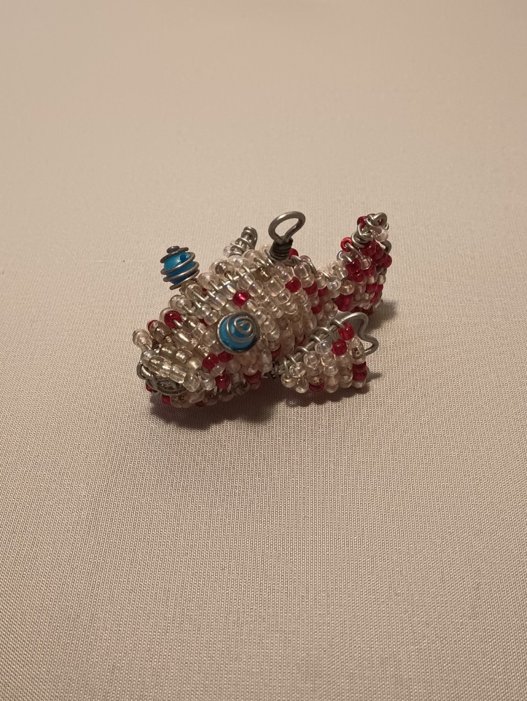 handmade beaded wire animal figurines