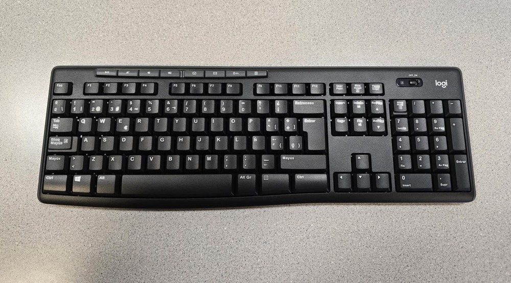 Logitech K270 Wireless Keyboard w/ Nano Receiver Spanish Layout