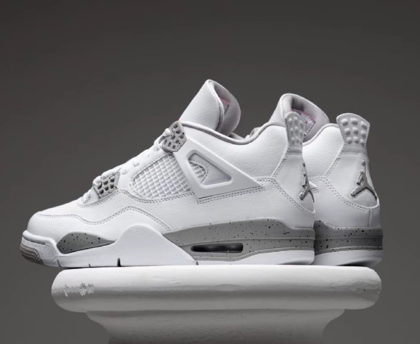 Jordan 4 Retro "White Oreo" Men's Basketball Shoes Mid Top Us Size7-12