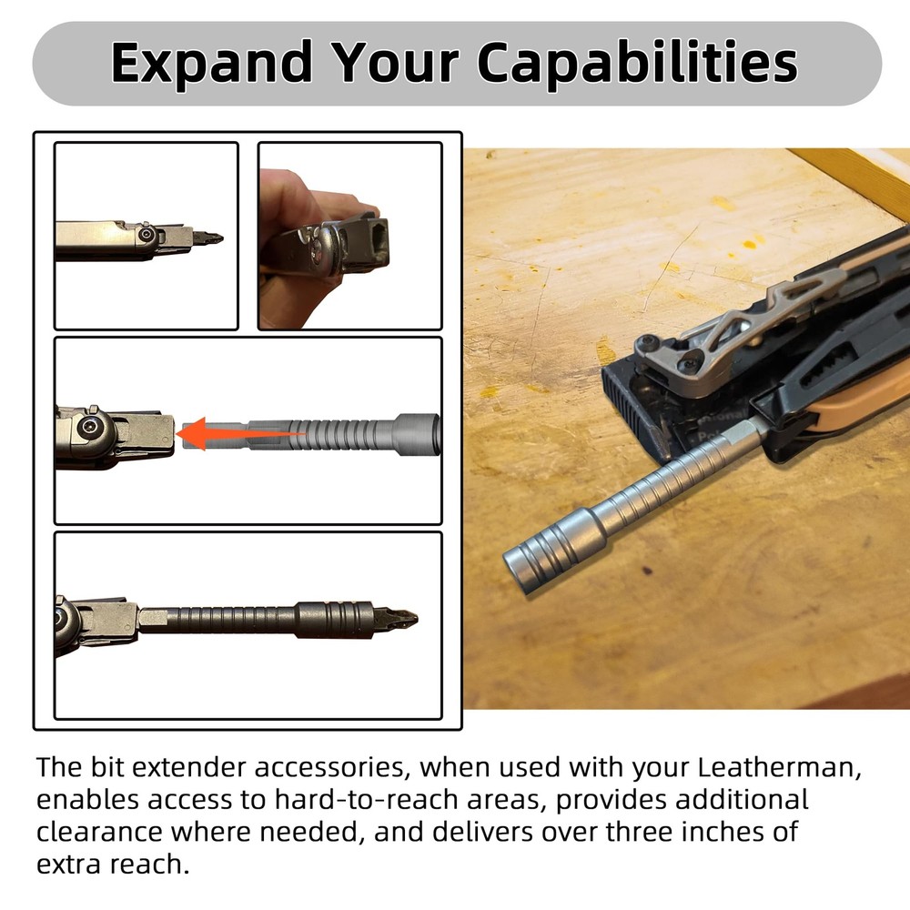 2Pack Calvana Multitool Bit Driver Extender, Ratchet Driver, Addon Accessory ...