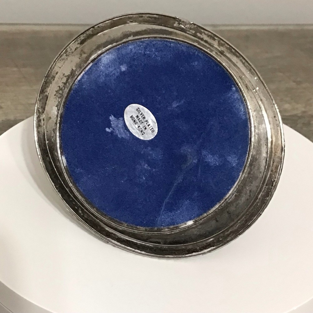 Vintage Silver-Plated Elephant Trinket Ring Holder Made in Hong Kong