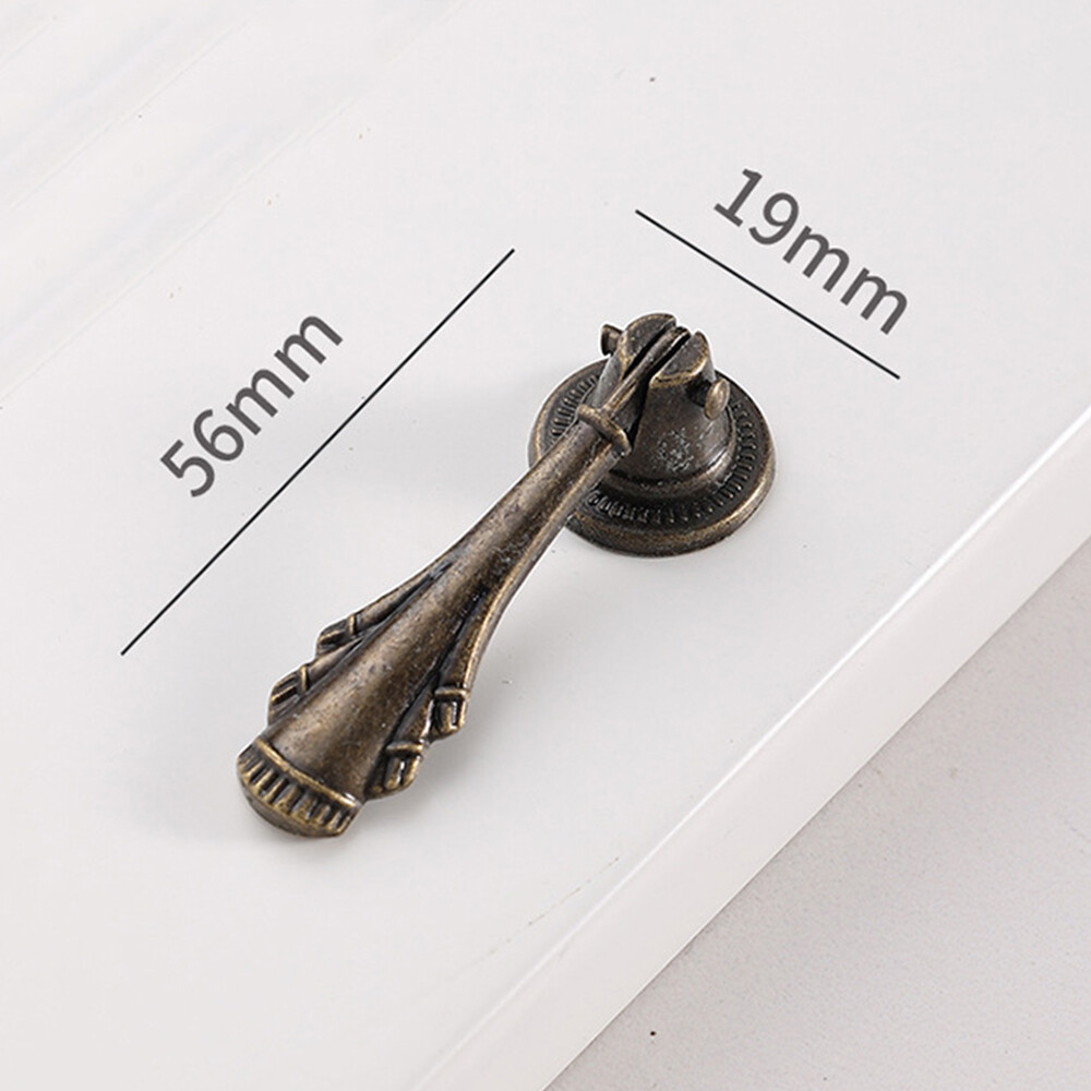 2/5/10Pcs Retro Drop Pull Handle Cabinet Pulls Kitchen Cupboard Door Drawer Knob