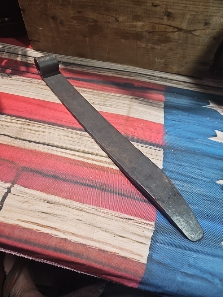 Primitive Antique Early  Wrought Iron Barn Strap Hinge