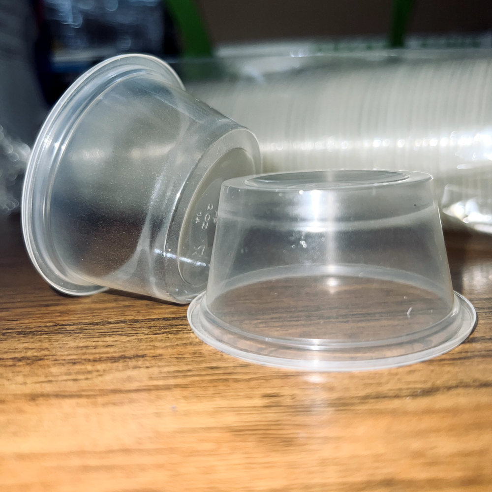 2oz PP Plastic Portion Cups - Clear - 2,500 ct
