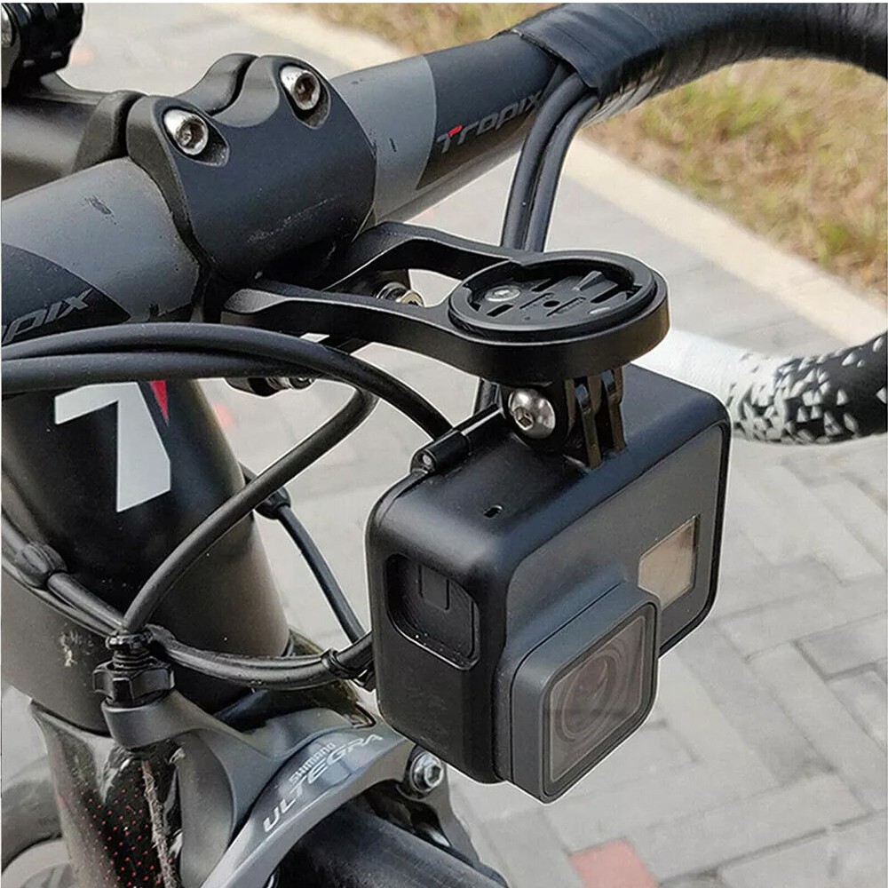 Bike Stem Extension Computer Mount For Garmin Edge Holder Bracket US