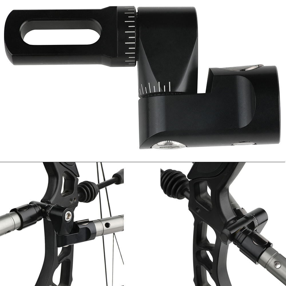 Single Side V-Bar Adjustable Compound Bow Stabilizer Archery Hunting Shooting