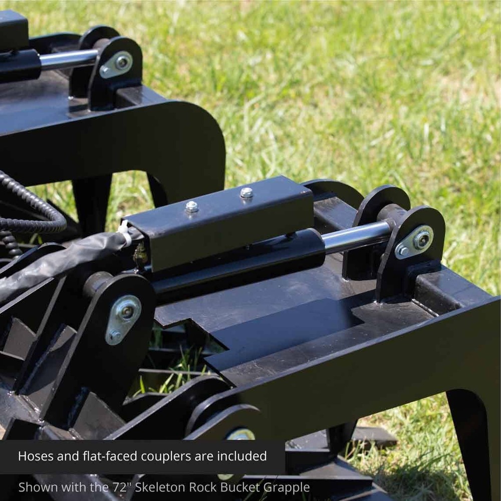 Titan Attachments 82" Skeleton Rock Grapple Rake, SSQA