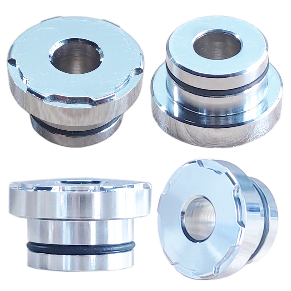 4PCS CNC Solid Handlebar Riser Bushings For Harley Sportster Softail Dyna Chrome