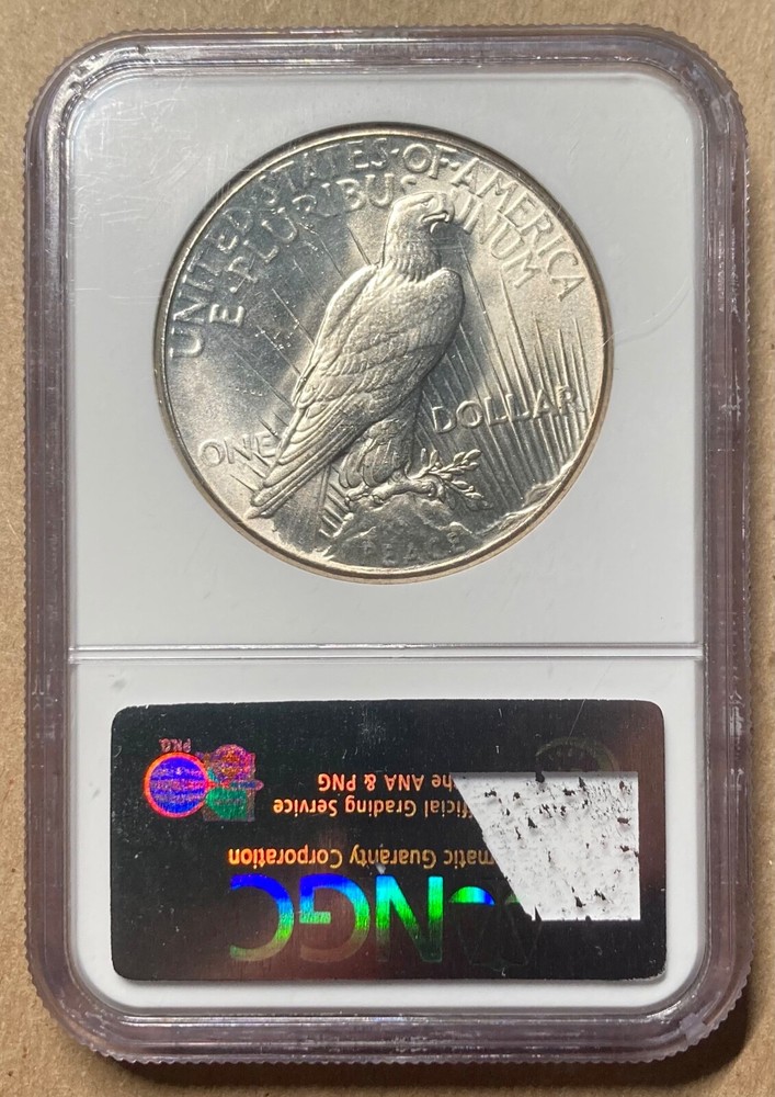 1927 NGC & CAC MS64 Peace Dollar $1