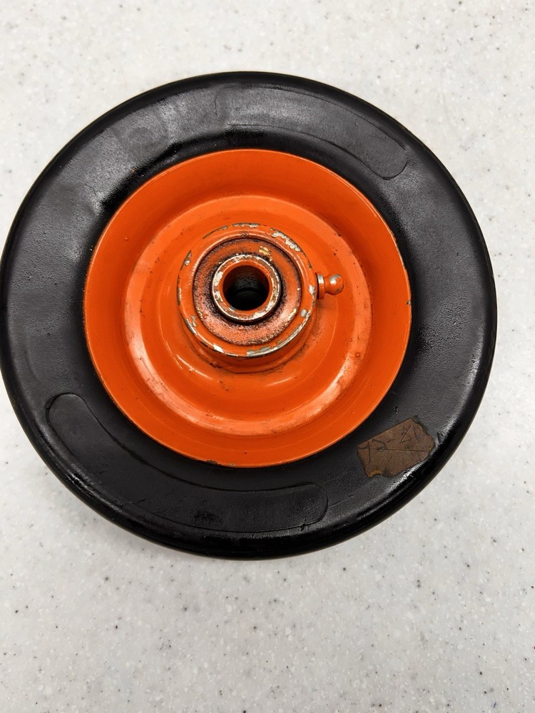 6” Solid Rubber Replacement Wheel Steel Hub Dolly Cart