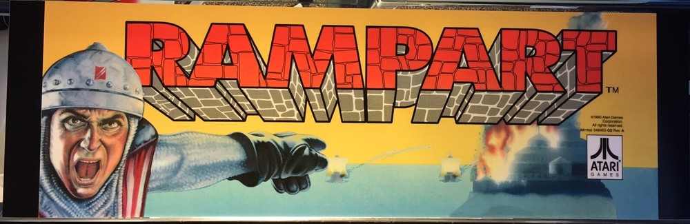 Rampart Arcade Marquee 26" x 8"