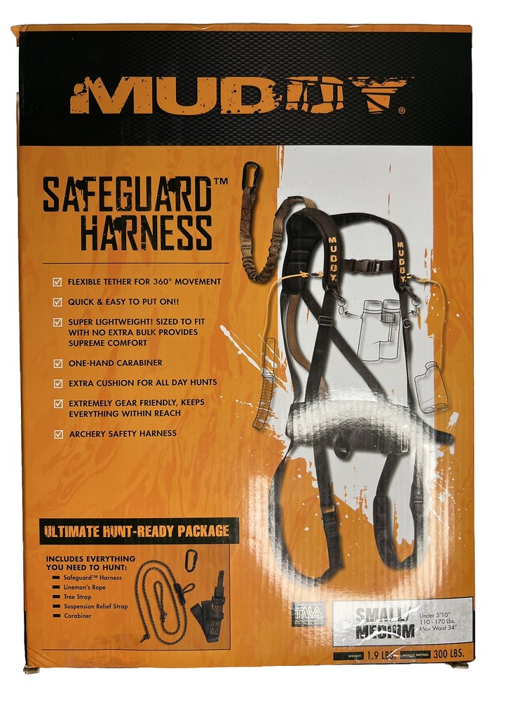 Muddy Safeguard Harness Black Small/Medium